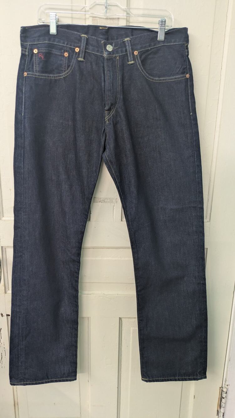 Polo Ralph Lauren Denim Slim Straight Mens 33/32 Riverside Wash style# R66SD54